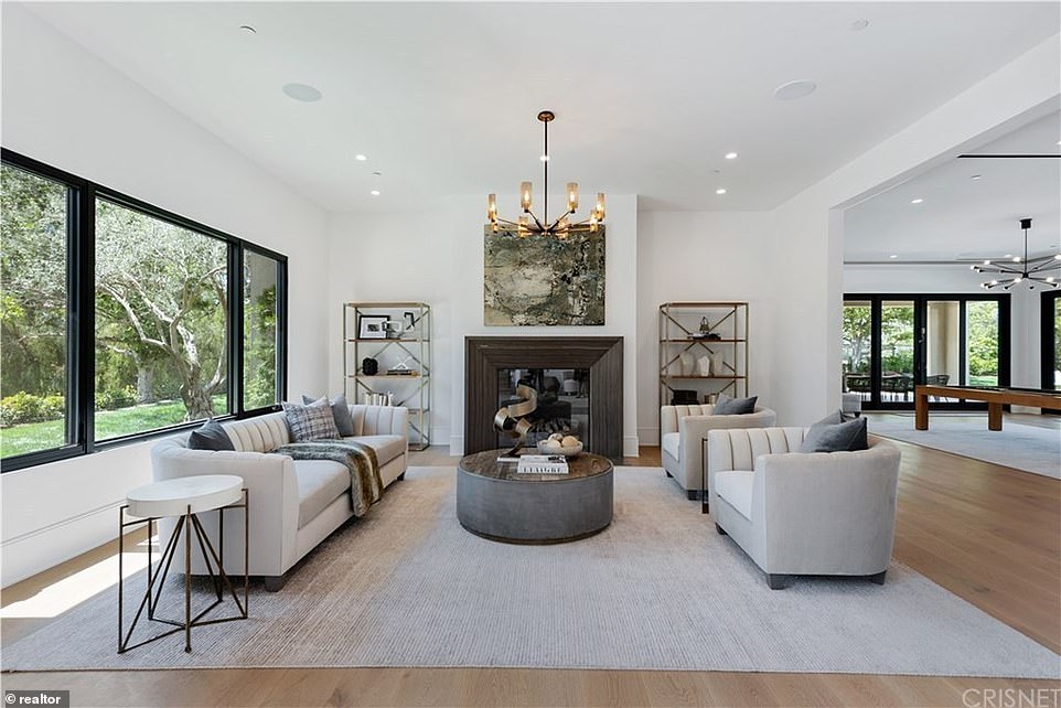 Welcoming: The cutting-edge Chateau was completed in early 2020 and features six bedrooms, seven-and-a-half bathrooms in addition a an array of spaces for entertaining