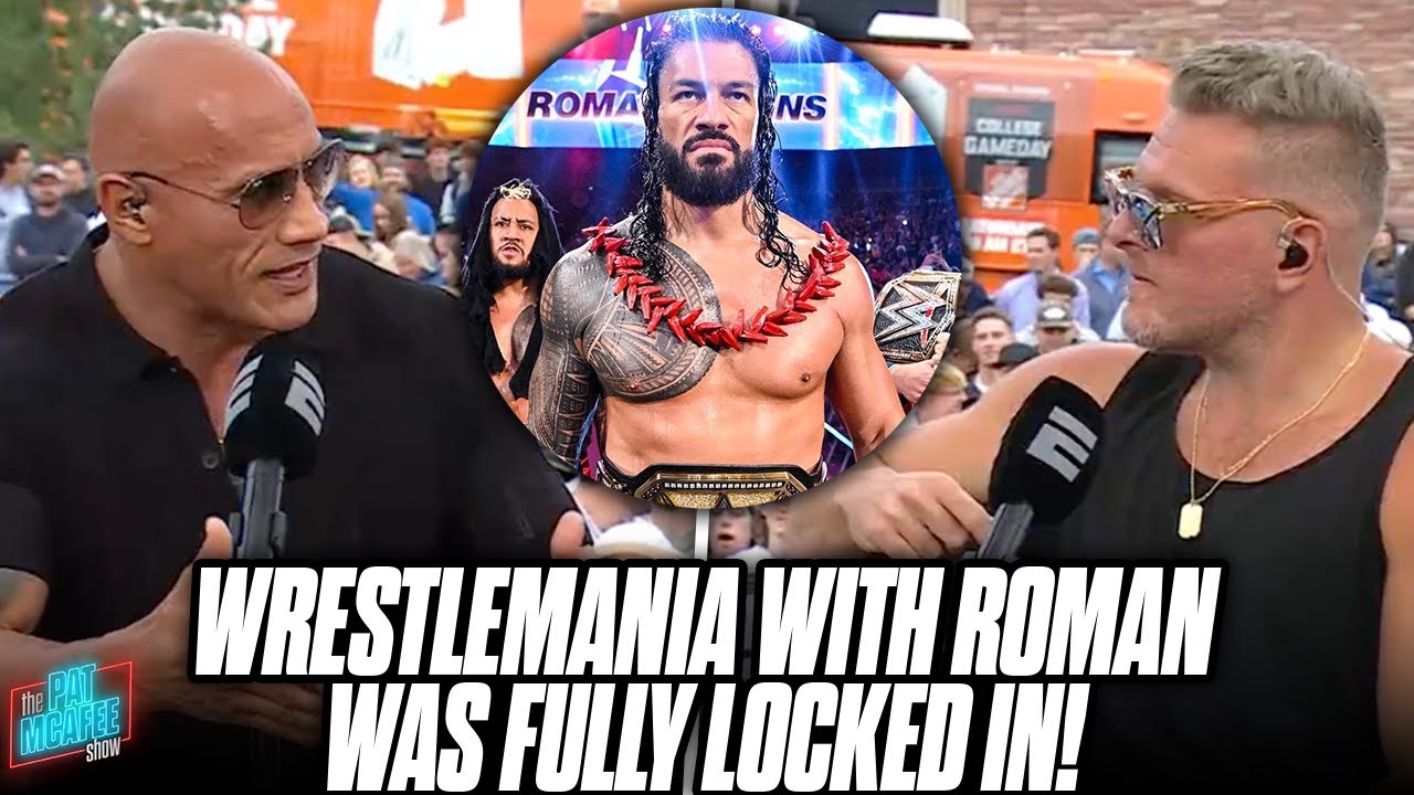 The Rock Says Rumored WrestleMania 39 Match With Roman Reigns Was "Locked  In" | Pat McAfee Show - YouTube