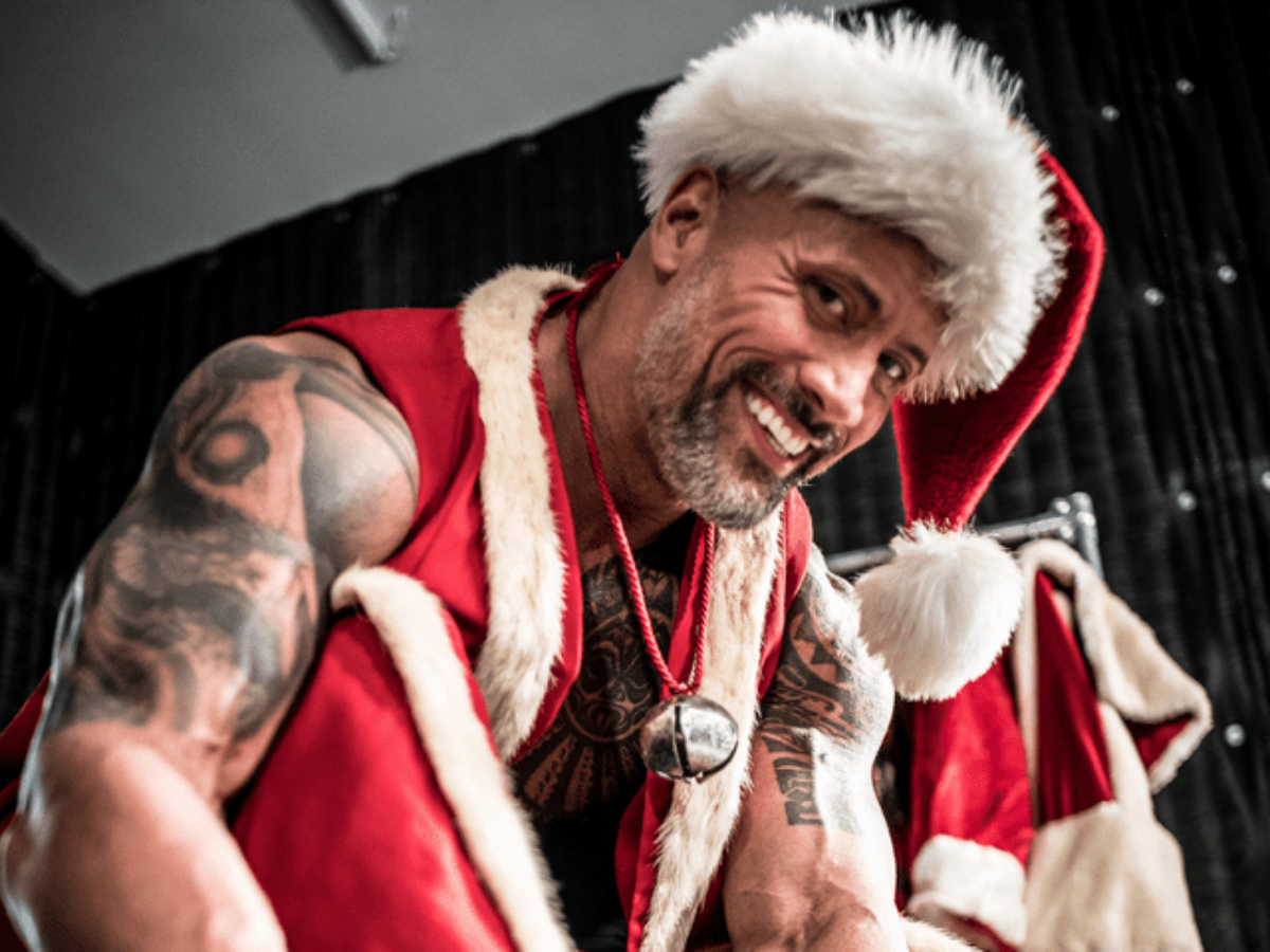 kp6."Get an exclusive glimpse into the festive spirit as Dwayne 'The Rock' Johnson shares behind 