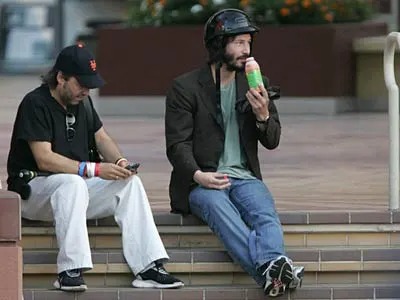 The Camera Accidentally Captured The Moment Keanu Reeves Sat Resting On ...