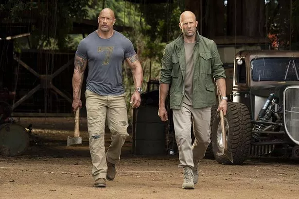 Dwayne Johnson The Rock and Jason Statham