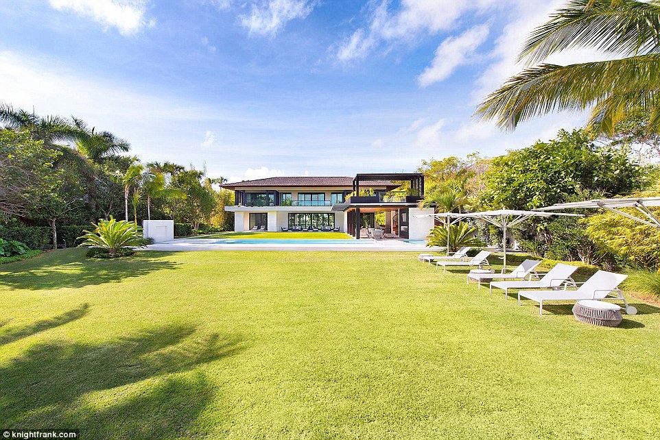 Miami living: The house also includes a safe room, a four-bedroom guest house and a private dock on Indian Creek