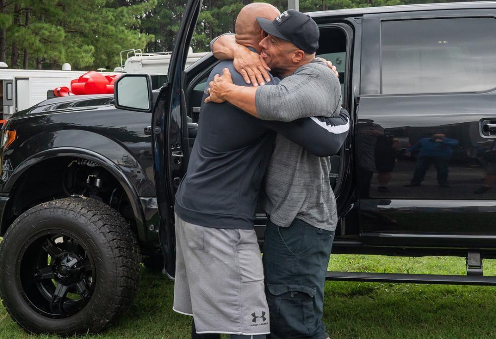 The Rock Astonished Everyone By Gifting His Stuntman His Favorite Super Rare F150 6×6 Pickup Truck, Worth Millions Of Dollars, As A Surprise Gift.