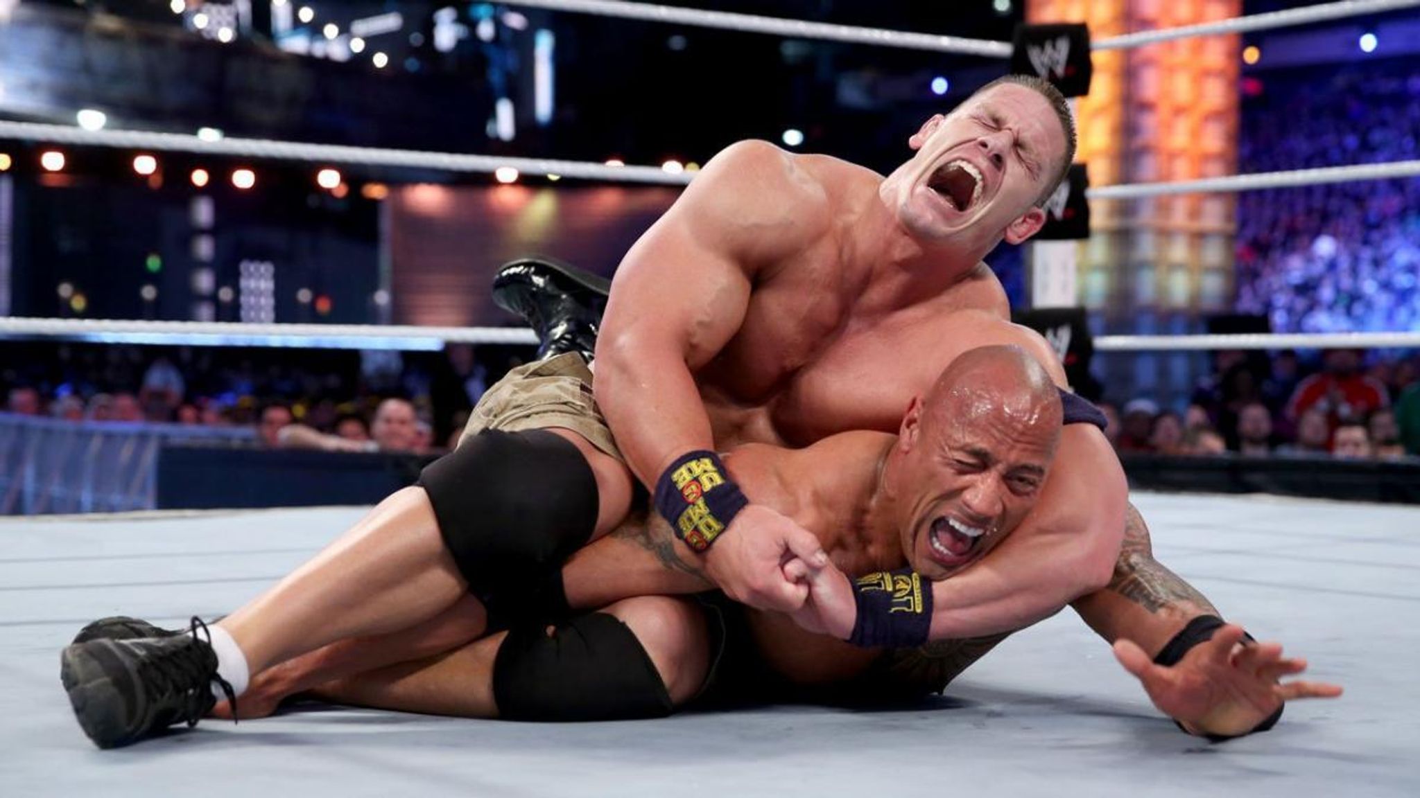 The Camera Suddenly Captured The Moment The Rock And John Cena Shared A Beautiful Moment Together At Wwe Smackdown - Daily USA News