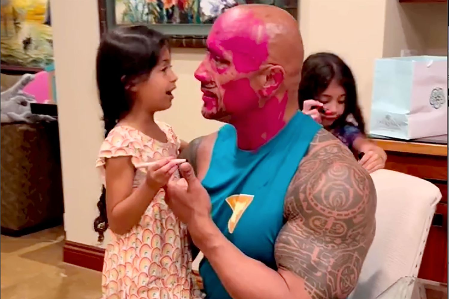 Dwayne Johnson Gets Makeover from Daughters: 'Make Me Look Handsome'