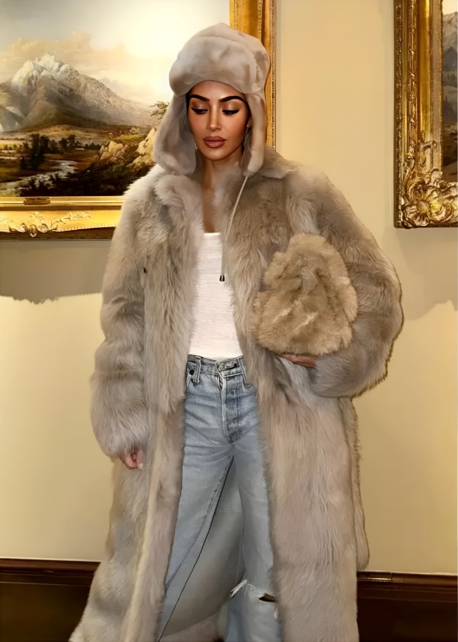 Kim Kardashian Recently Made Headlines With A Fur Fashion Statement And An Expressionless Look