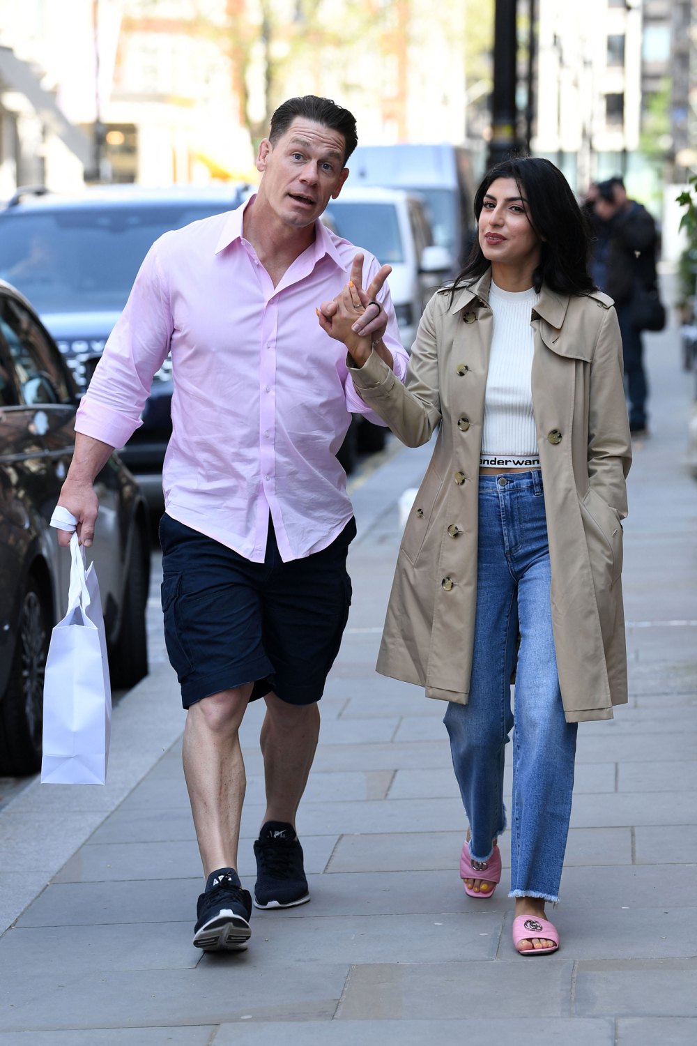 John Cena And His Wife Shay Shariatzadeh Were Photographed Sweetly ...